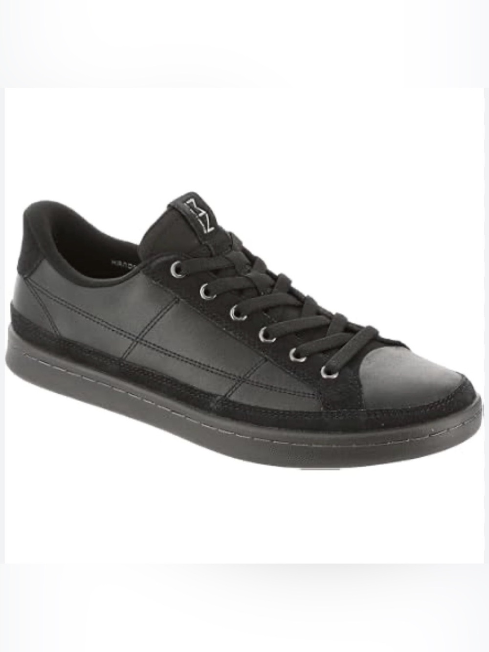 NEW Mark Nason SKETCHERS Black Low-Top Leather & Suede Laced slip On Sneaker 10.
